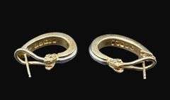 Stamped 14K Gold Diamond Earrings [9.00g]