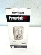 Kwikset Powerbolt 250 Satin Nickel Electronic Deadbolt SmartKey Keypad