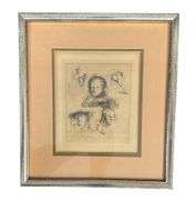 Rembrandt Etching “Studies of the Head of Saskia and Others”