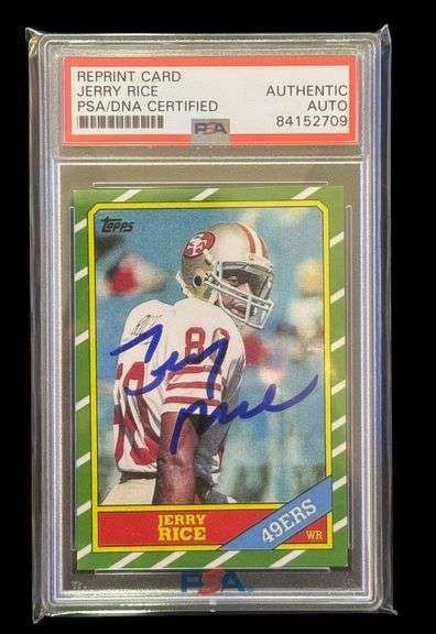 Jerry Rice | PSA Certified Authentic Signature Reprint Card