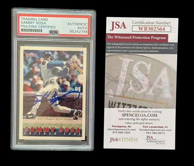 Sammy Sosa | PSA / JSA Graded Signature Card