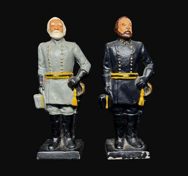 Vintage Cast Iron Statue Bookends