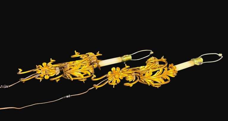 Pair of Louis XV Style Gilt Wall Sconces
