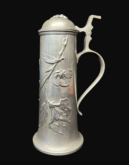 Kayserzinn Jugendstil Pewter Tankard