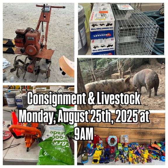 Consignment & Livestock Monday, August 25th, 2025
