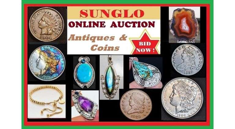 Sunglo  Coins & Jewelry & More January Online Auction  - Shipping Only 