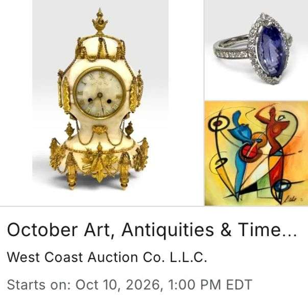 The October 2026 Premier Estates at Auction - Live & Simulcast Auction