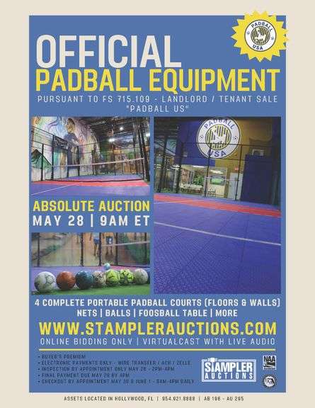 PADBALL COURTS & EQUIPMENT