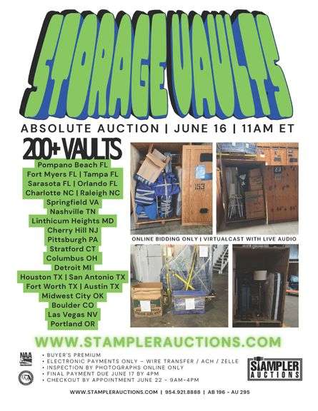 200 +/- STORAGE VAULTS
