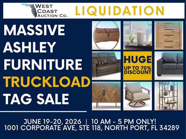 ASHLEY FURNITURE LIQUIDATION SALE (DISCOUNT DAY CLEARANCE)
