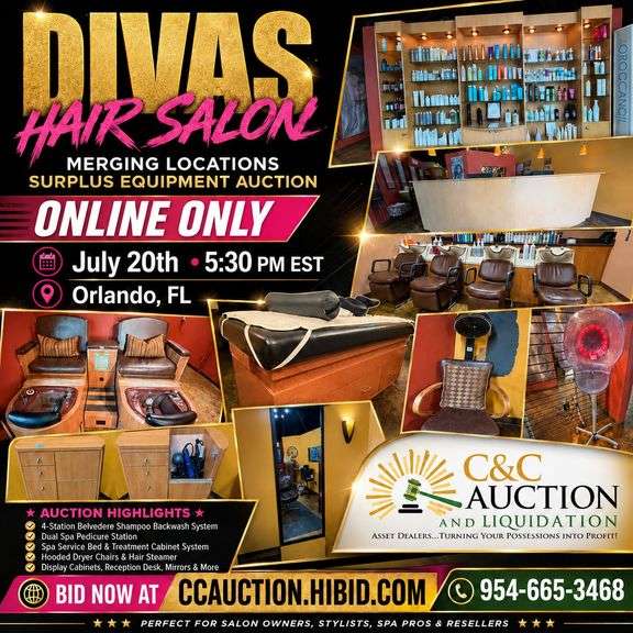 Divas Hair Salon Merging Locations Surplus Equipment