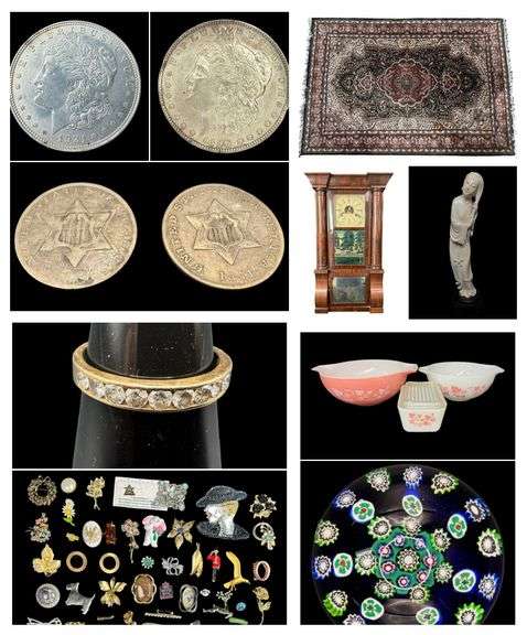 June Multi Estate Auction with Coins, Jewelry & Collectibles