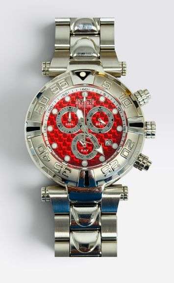 Invicta Subaqua Noma IV 47mm Day-Date Chronograph (Model 21524) - Red Carbon Fiber
