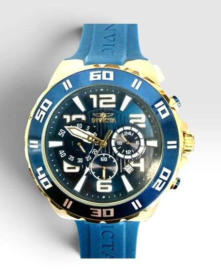 Invicta Pro Diver 48mm Gold & Blue Chronograph Sport Watch Model 30938