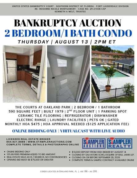 REAL ESTATE - 2/1 CONDO