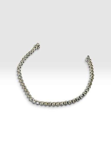 10K White Gold & Natural Diamond Tennis Bracelet  - 5-6 Cttw