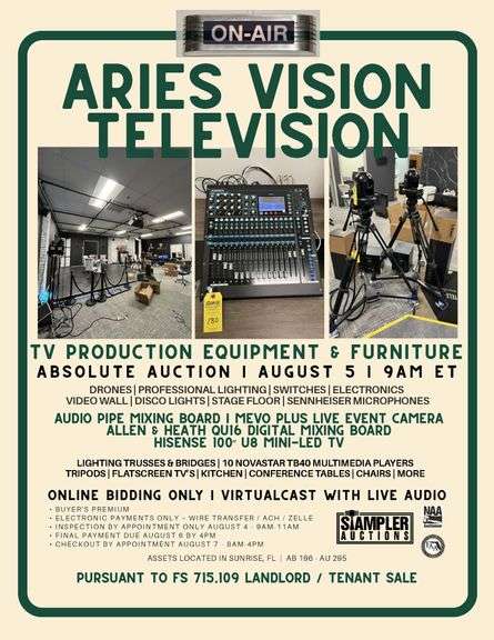 TV PRODUCTION EQUIPMENT