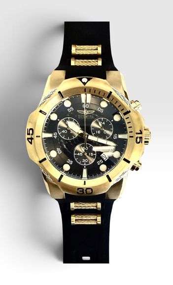 Invicta Bolt 51mm Seiko Meca-Quartz Chronograph Two-Tone Cable Watch Model 31168