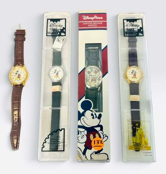 Assorted Group of Four Disney Theme Park Edition / Time Works Watches